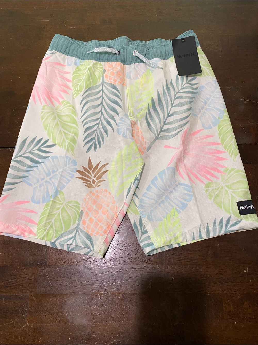 Hurley Boys Pastel Tropical Pineapple Swim Shorts. New size M